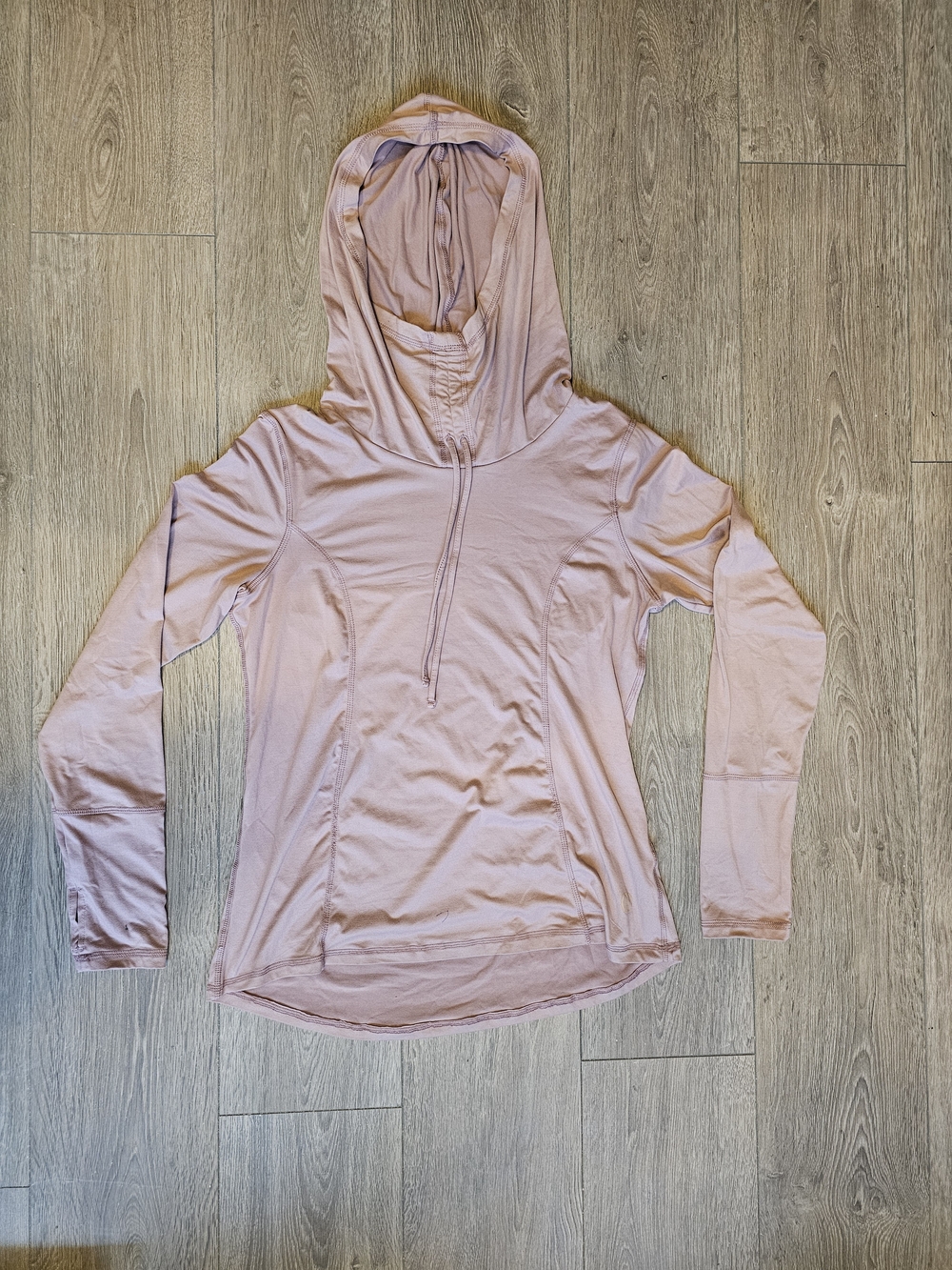 Balance Collection Lightweight Hooded Long-Sleeve Top - Blush Pink